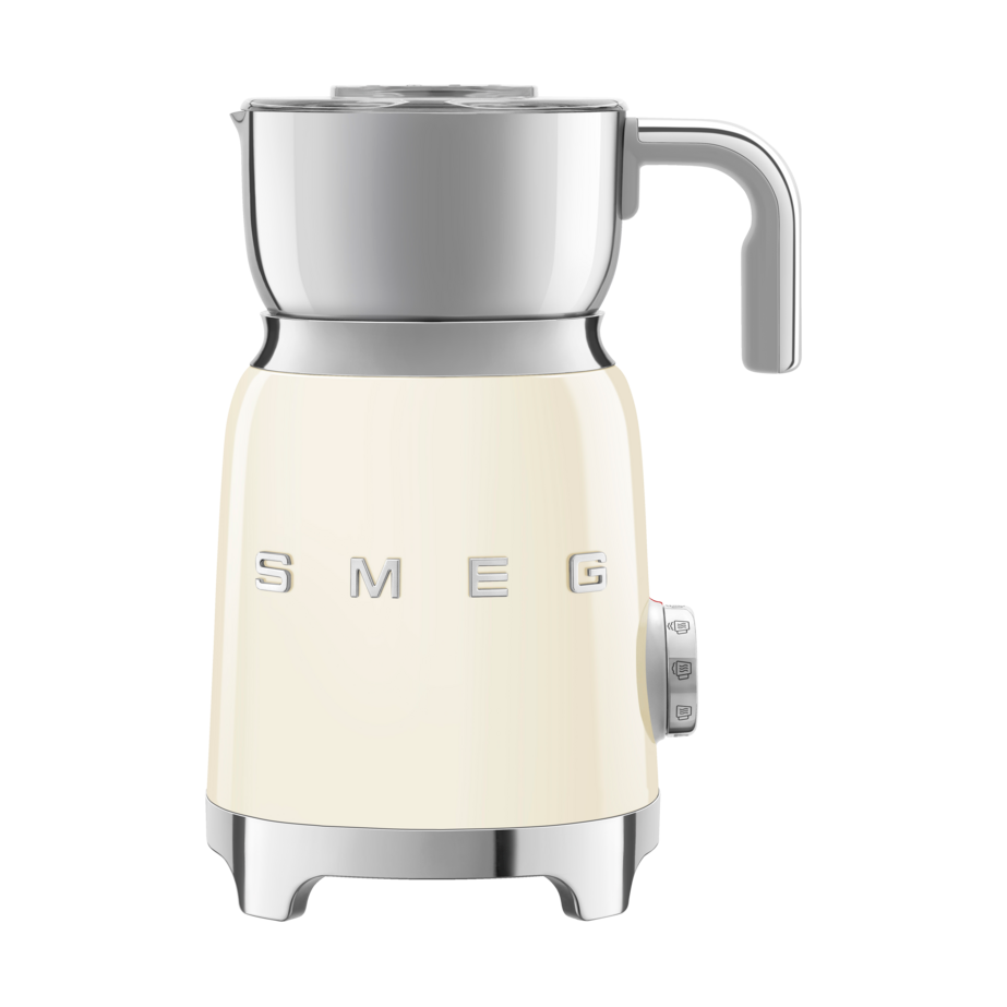 Smeg 50's Style mjölkskummare 60 cl Créme vit | Skandinavisk Design | Mjölkskummare | Beige