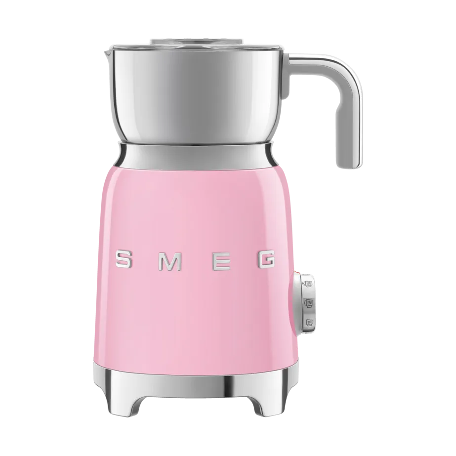 Smeg 50's Style mjölkskummare 60 cl, Rosa Smeg