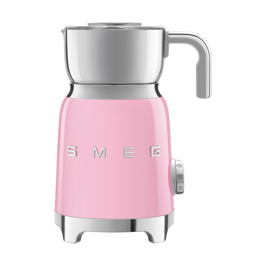 Smeg 50's Style mjölkskummare 60 cl Rosa | Skandinavisk Design | Mjölkskummare | Rosa