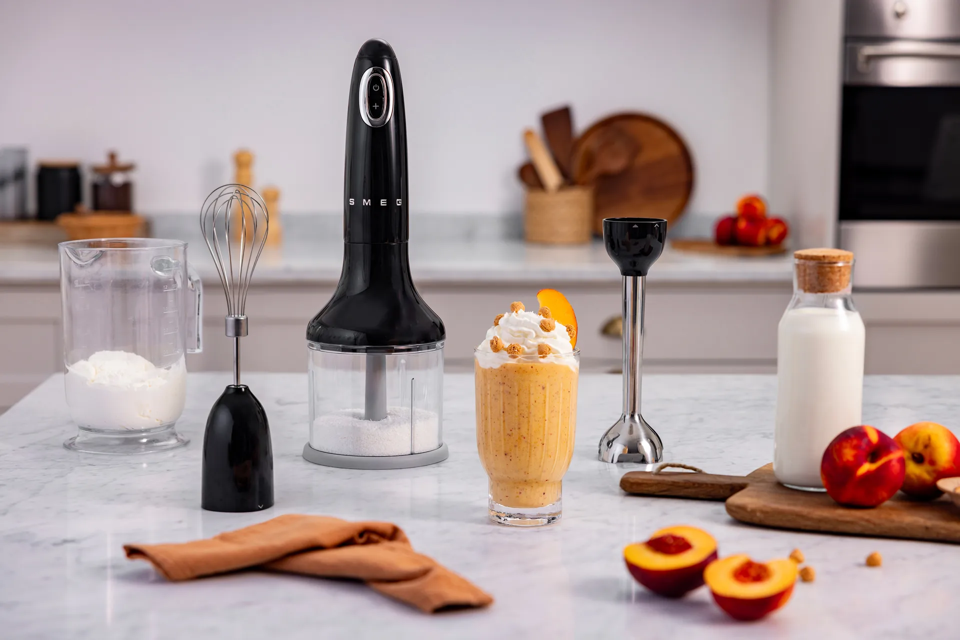 Smeg 50's Style stavmixer set 4 delar, Black Smeg