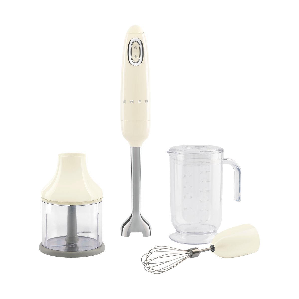 Smeg 50's Style stavmixer set 4 delar Creme | Skandinavisk Design | Elvispar | Vit