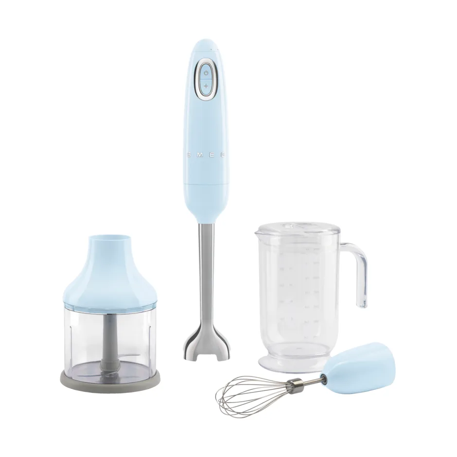Smeg 50's Style stavmixer set 4 delar, Pastell blue Smeg