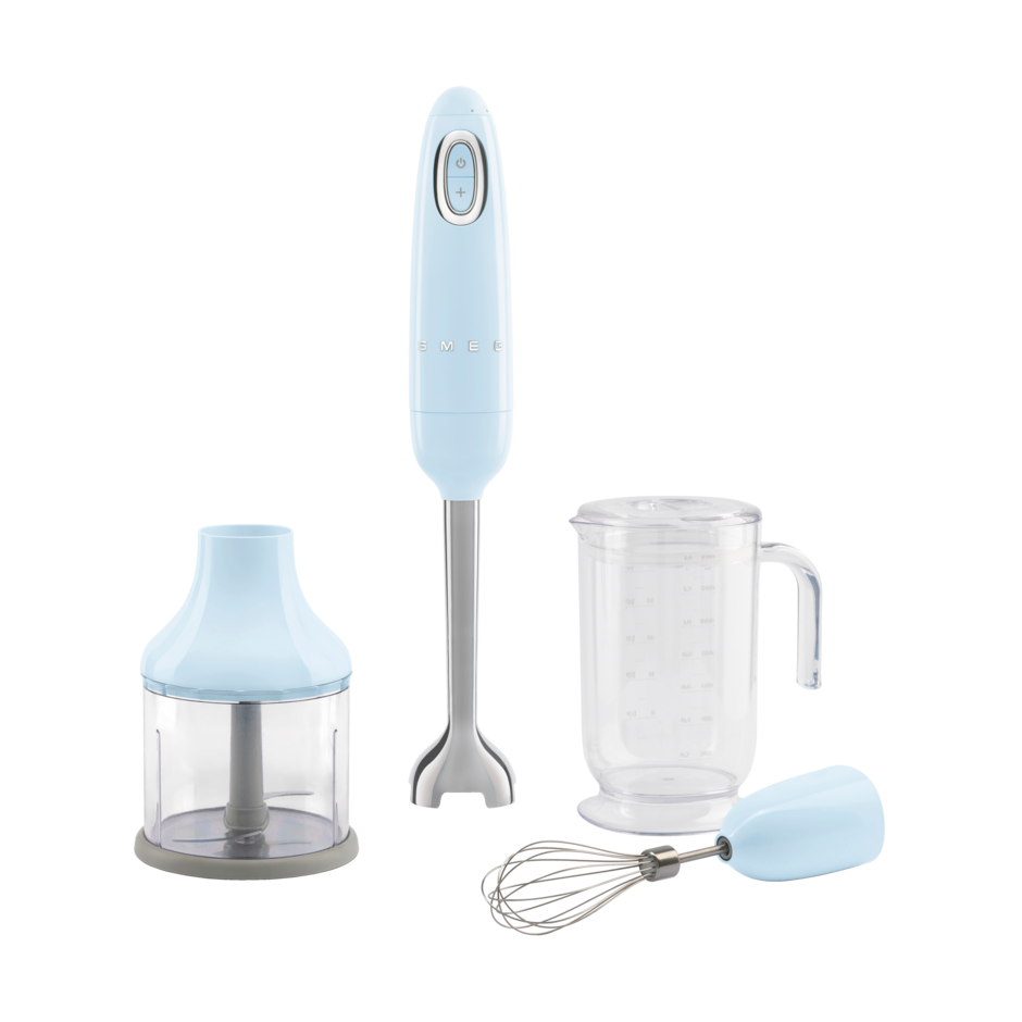 Smeg 50's Style stavmixer set 4 delar Pastell blue | Skandinavisk Design | Elvispar | Blå