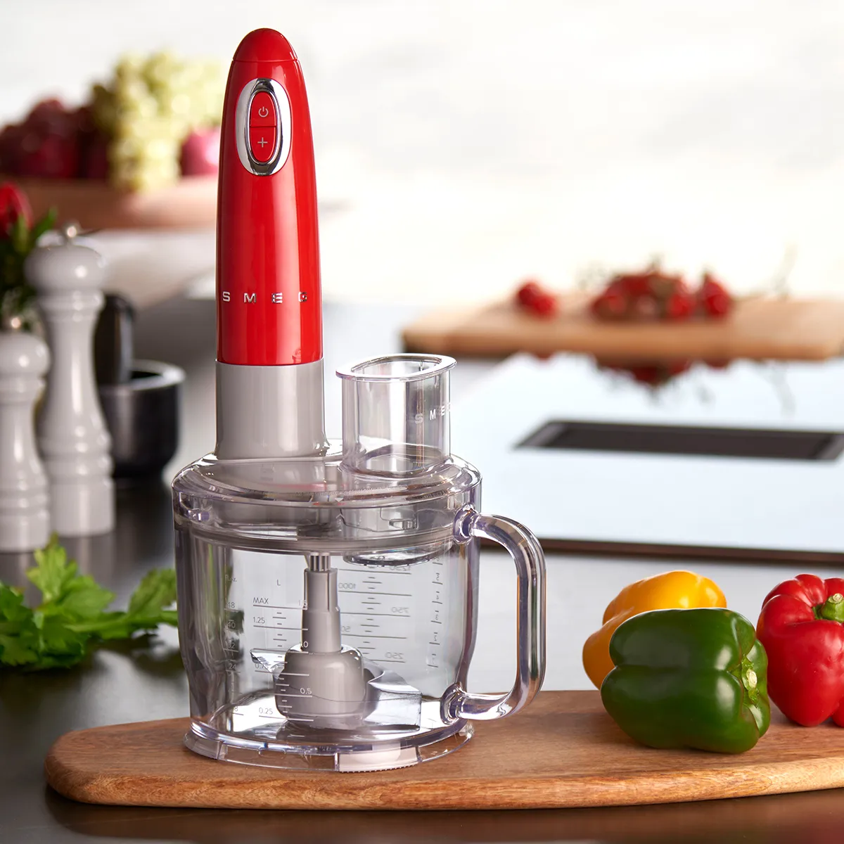 Smeg 50's Style stavmixer set 4 delar, Red Smeg