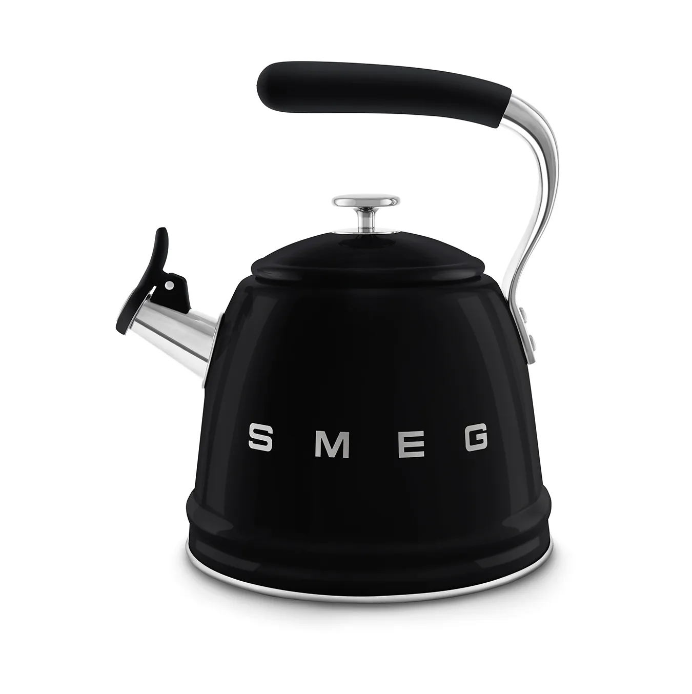 Smeg 50's Style vattenkittel med vissla, Black Smeg