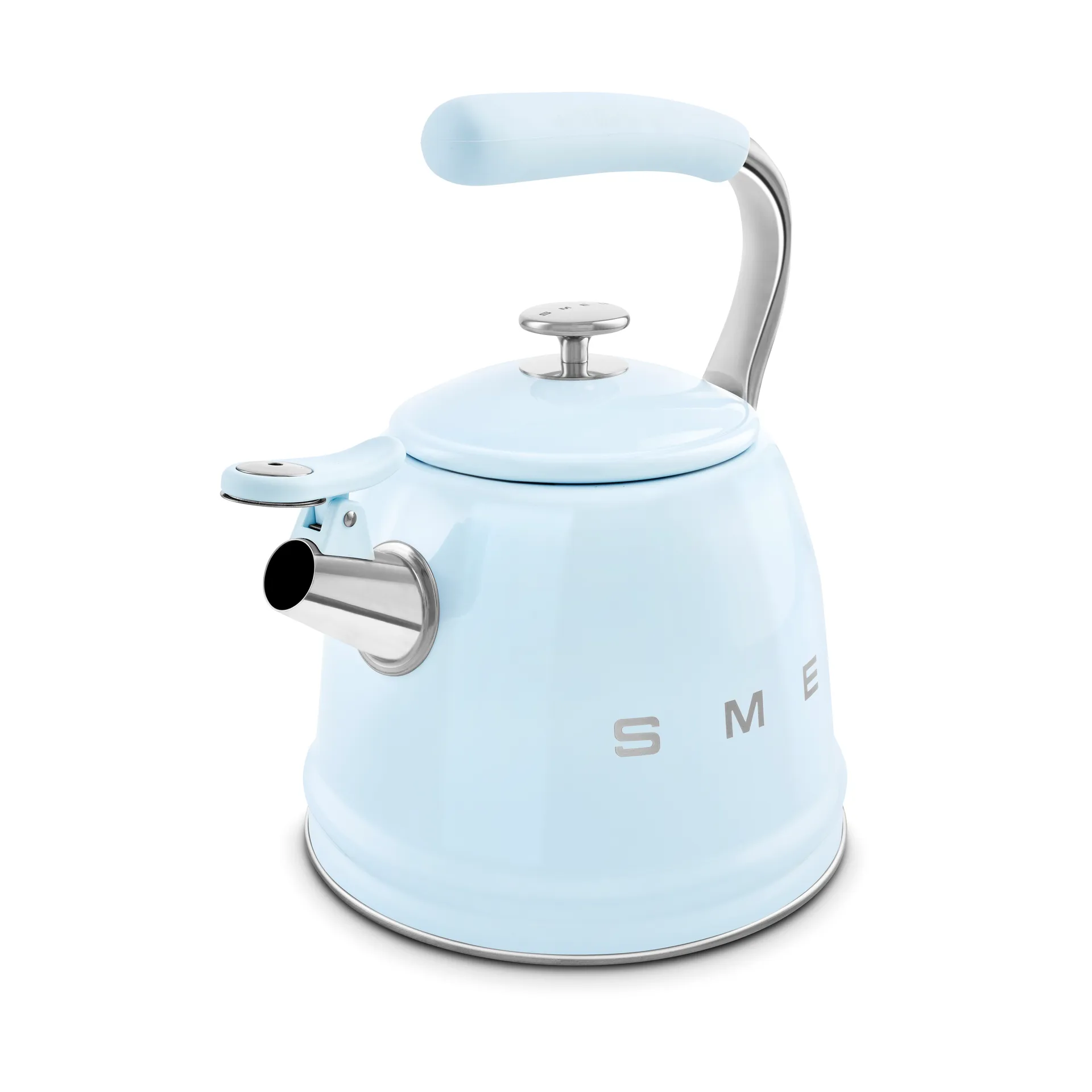Smeg 50's Style vattenkittel med vissla, Pastell blue Smeg