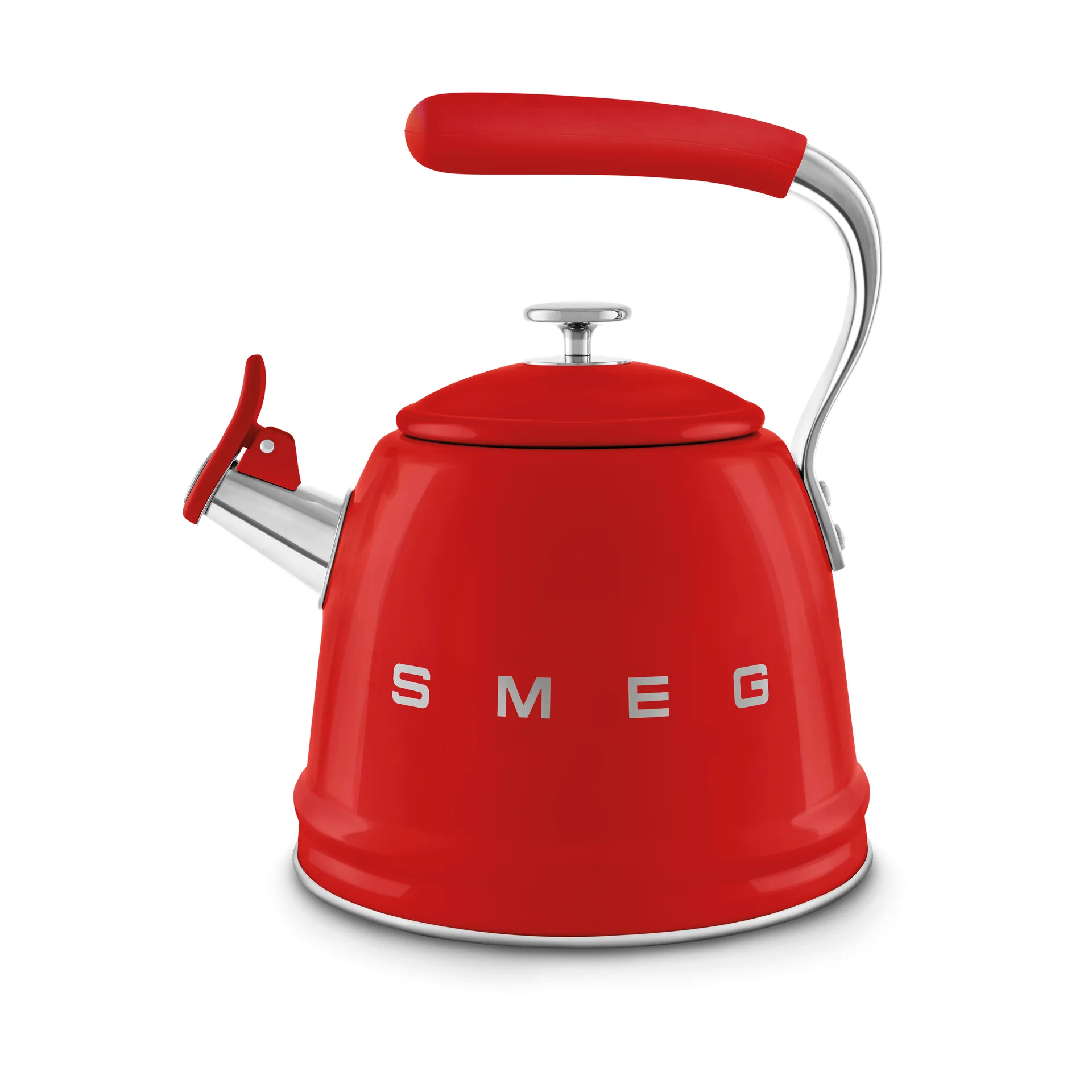 Smeg 50's Style vattenkittel med vissla, Red Smeg