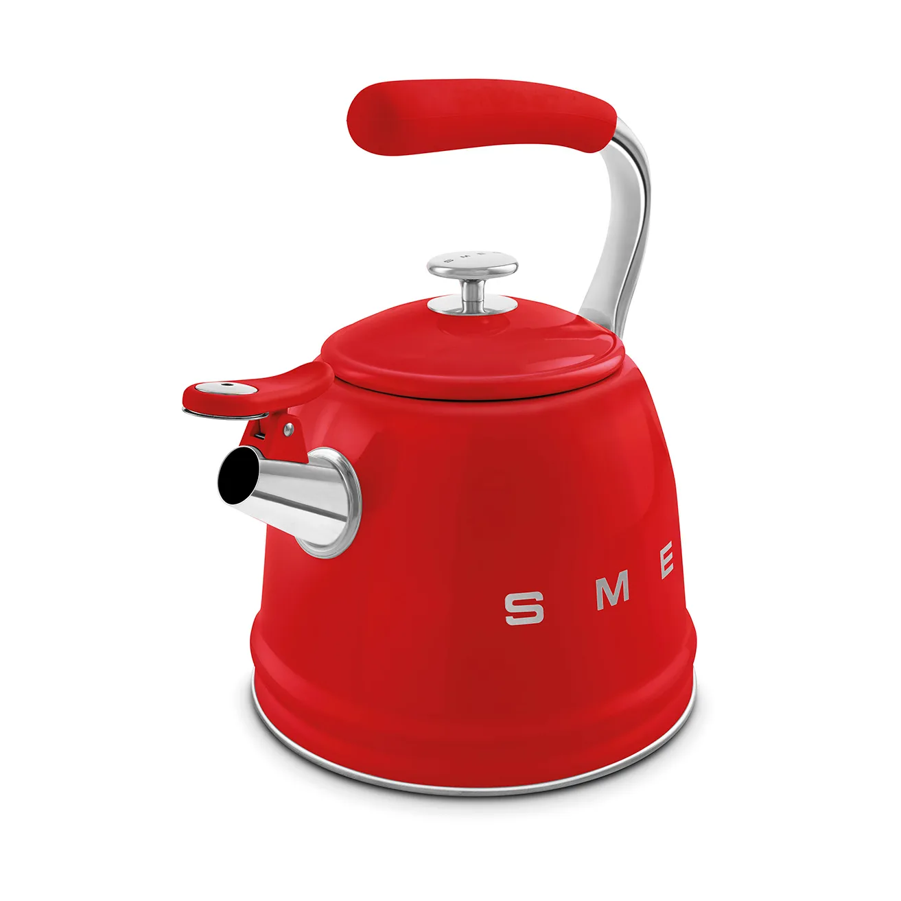 Smeg 50's Style vattenkittel med vissla, Red Smeg