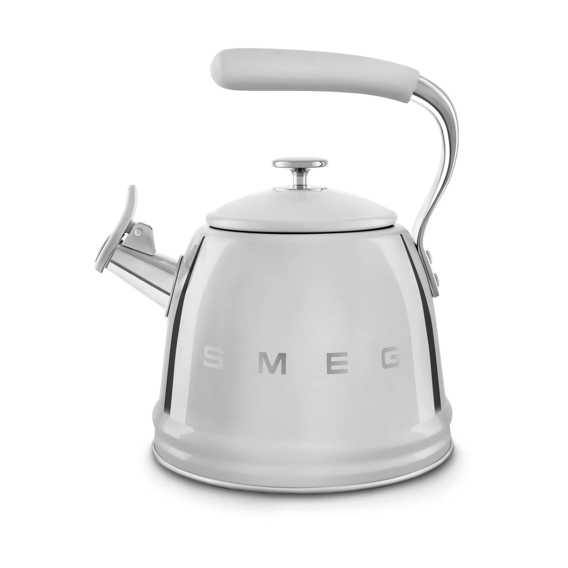 Smeg 50's Style vattenkittel med vissla, Stainless steel Smeg