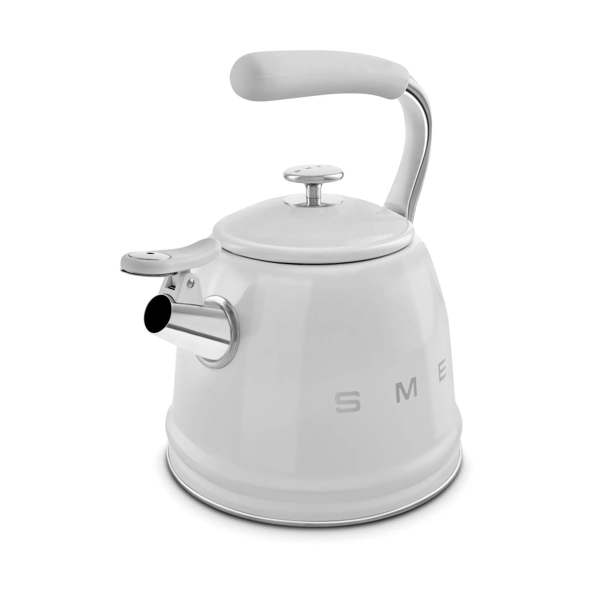 Smeg 50's Style vattenkittel med vissla, Stainless steel Smeg
