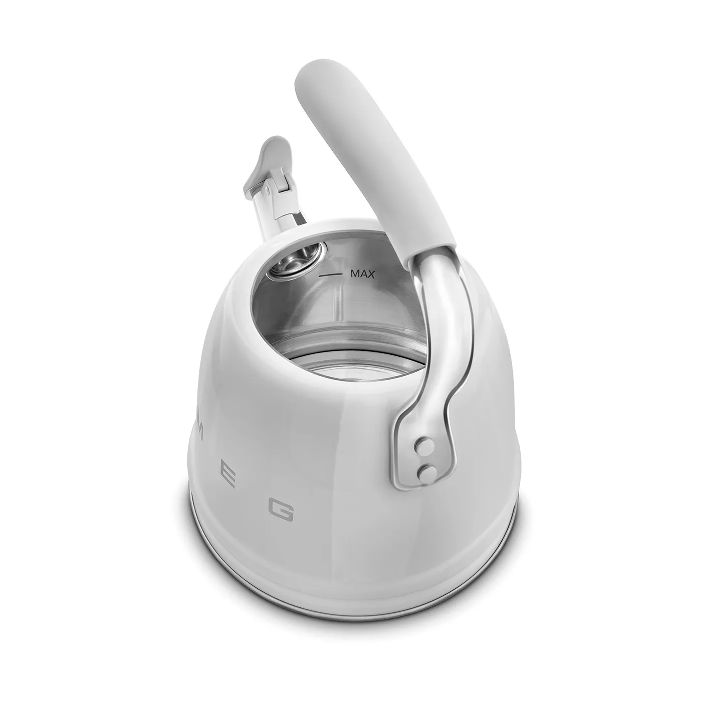 Smeg 50's Style vattenkittel med vissla, Stainless steel Smeg