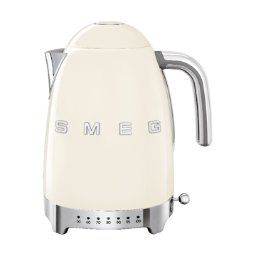 Smeg 50's Style vattenkokare med variabel temperatur 1,7 L - Créme vit - Smeg