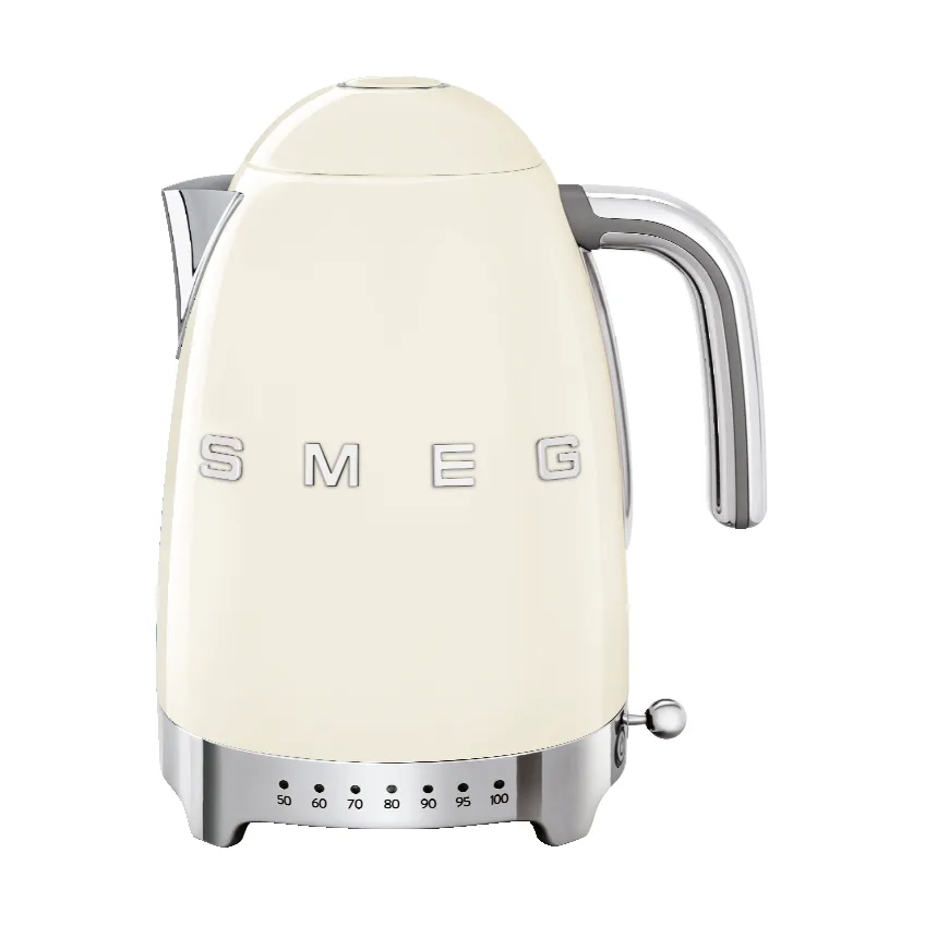 Smeg 50's Style vattenkokare med variabel temperatur 1,7 L Créme vit