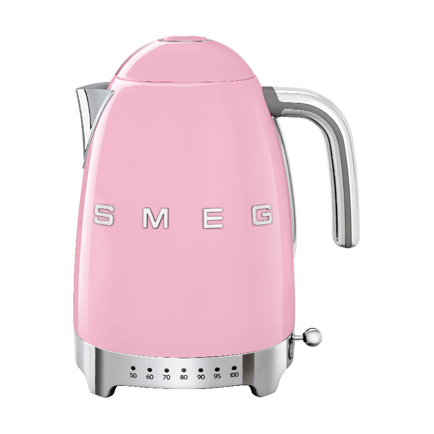 Smeg 50's Style vattenkokare med variabel temperatur 1,7 L Rosa