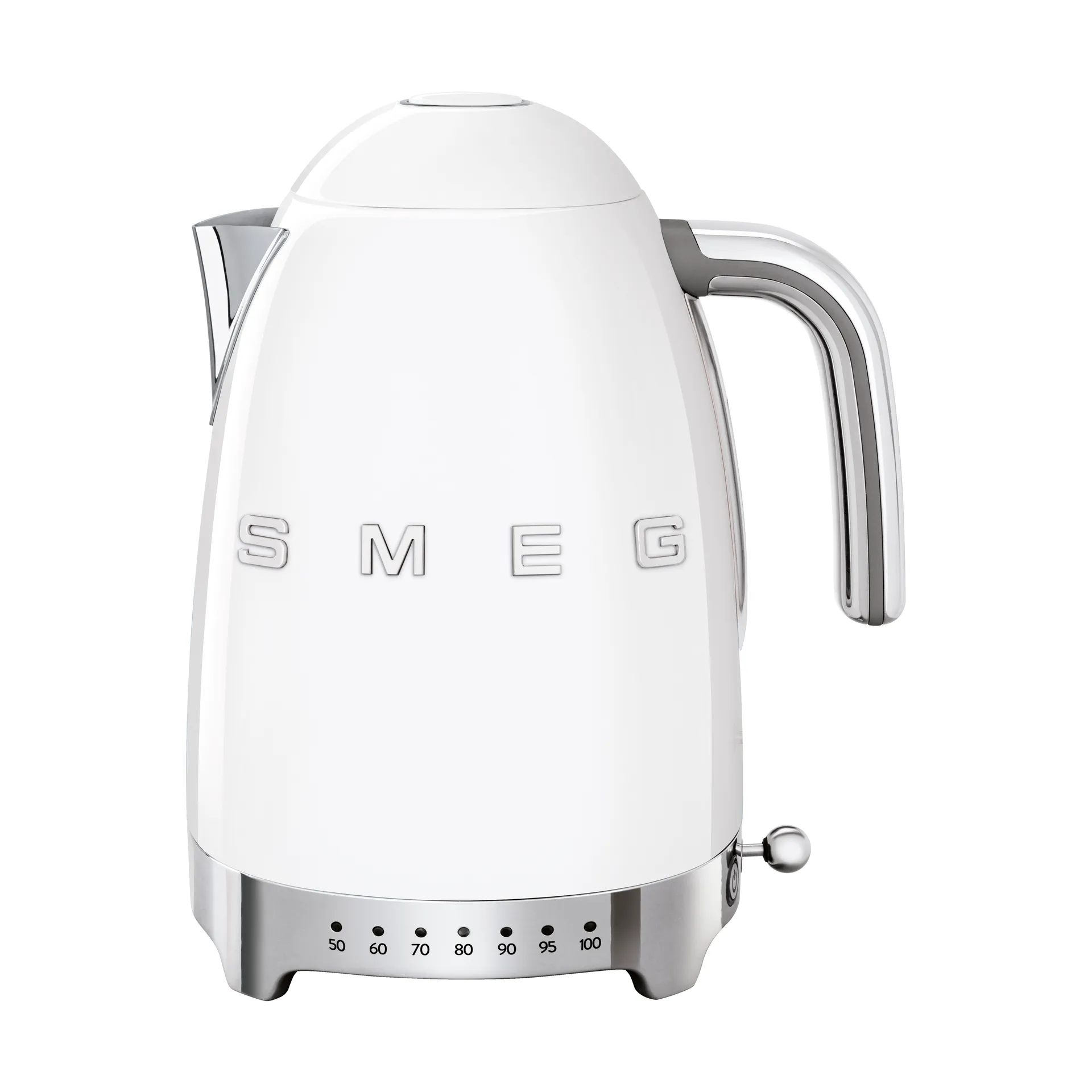 Smeg 50's Style vattenkokare med variabel temperatur 1,7 L, Vit Smeg