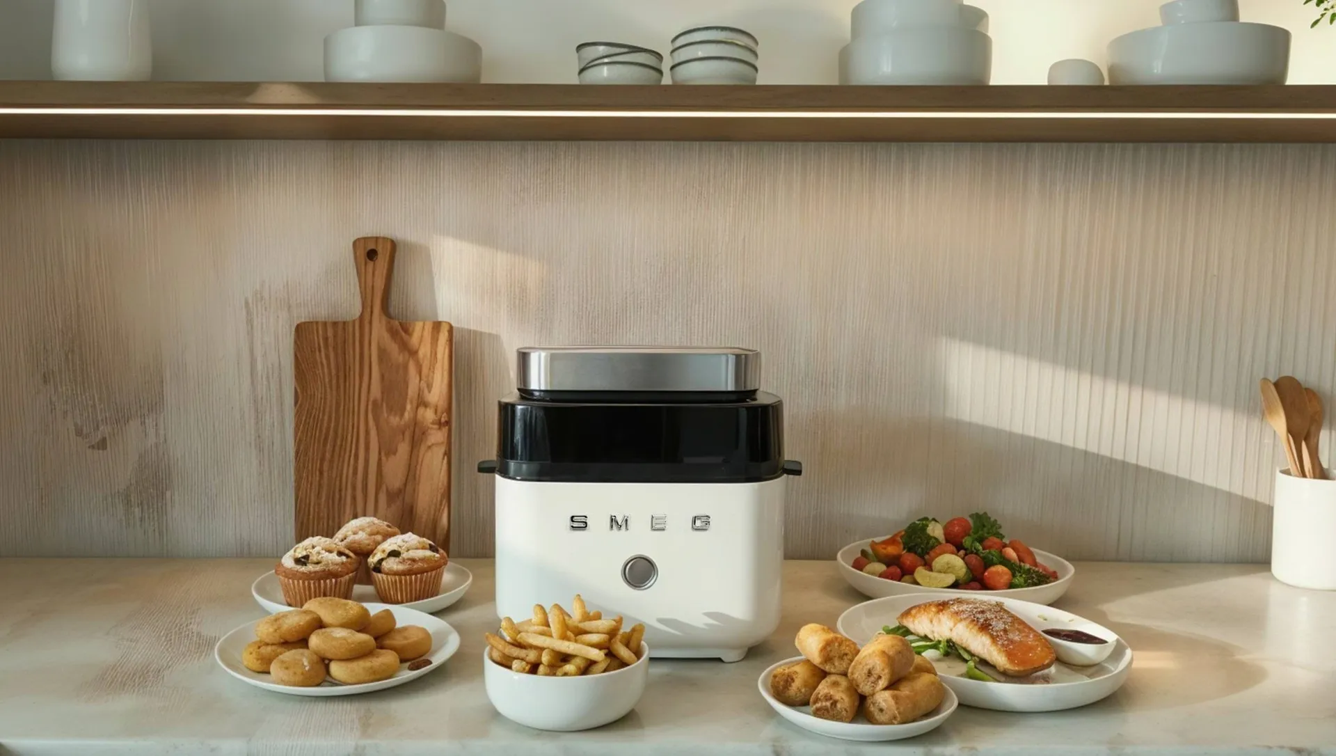 Smeg Air Fryer, Vit matt Smeg