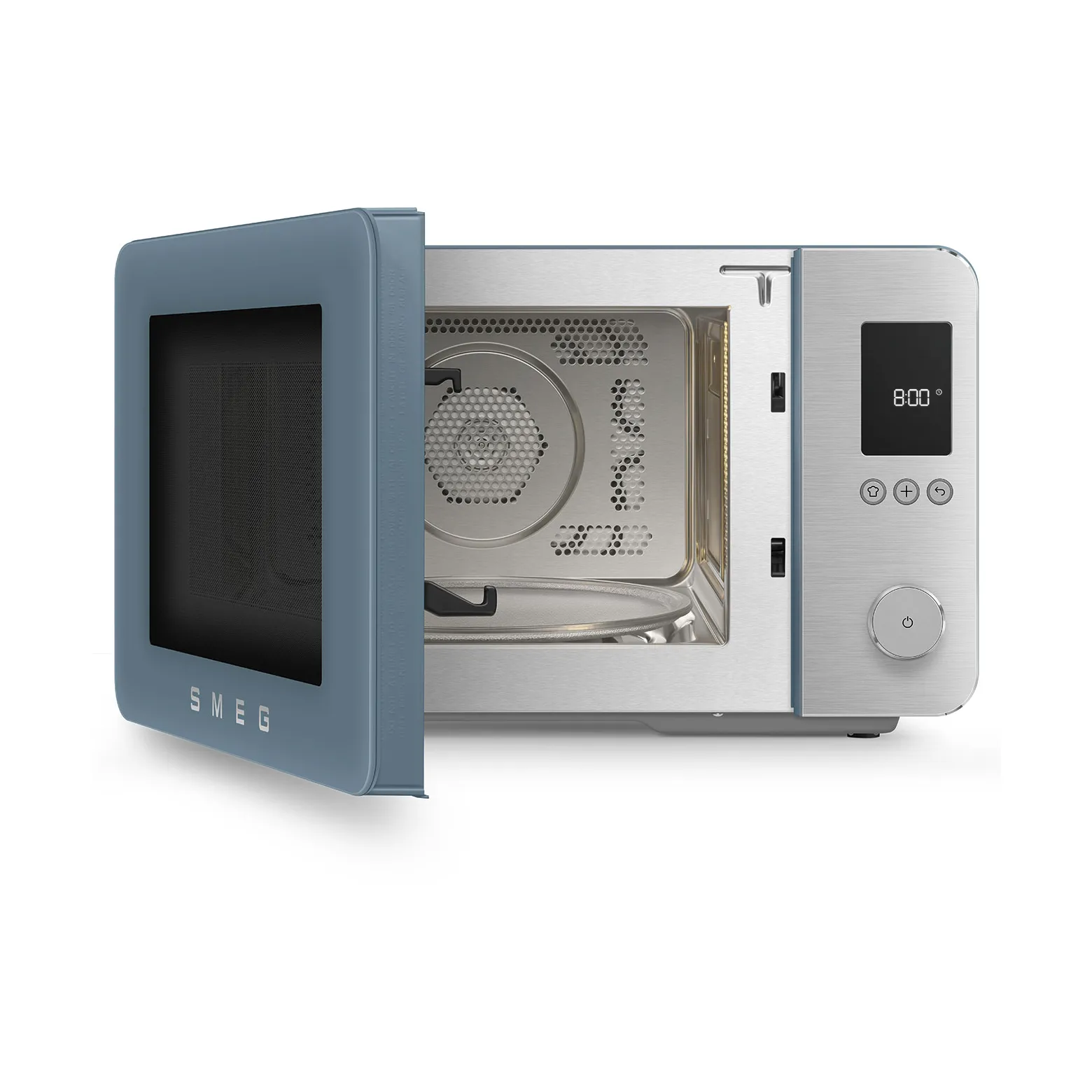 Smeg mikrovågsugn med varmluft, Storm blue Smeg