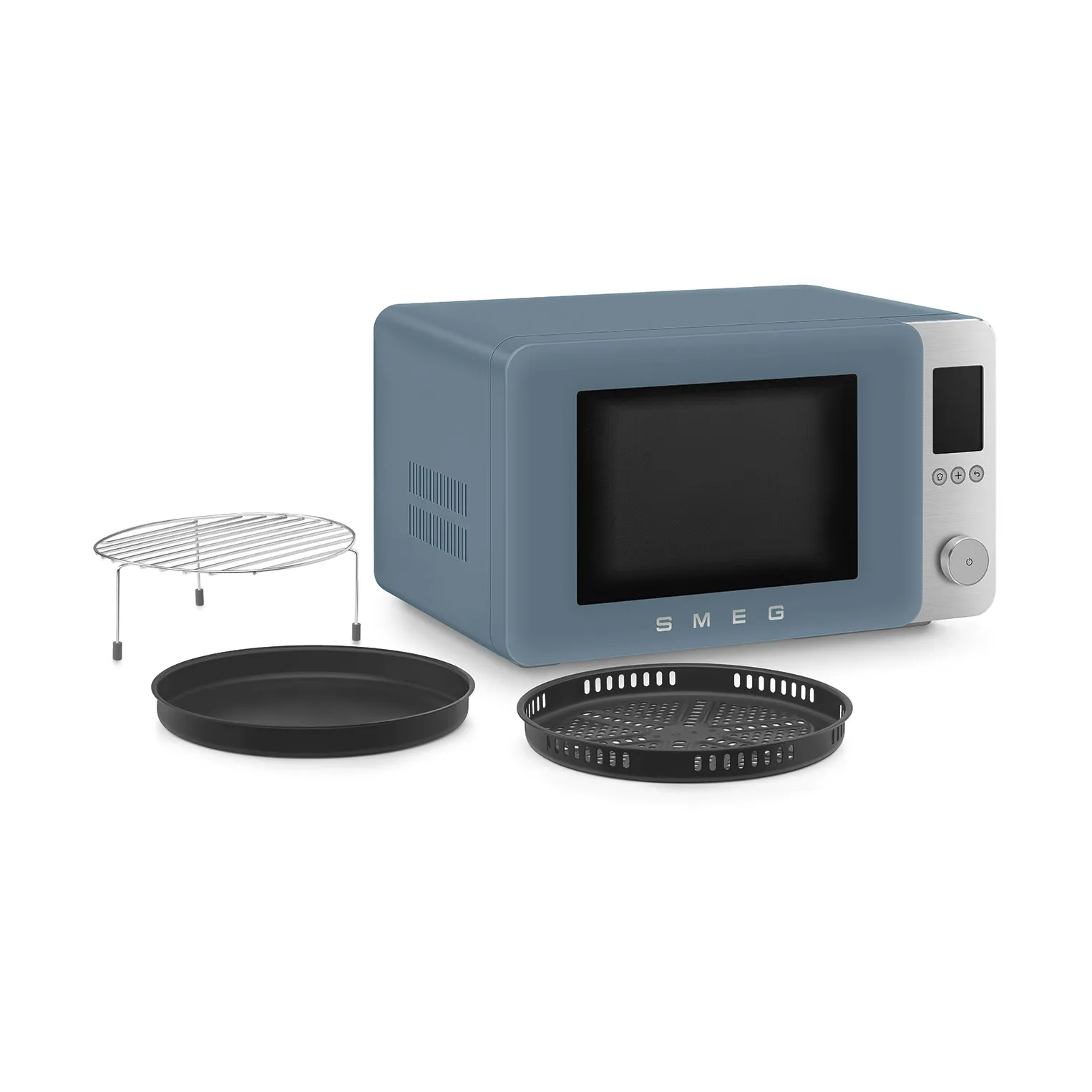 Smeg mikrovågsugn med varmluft, Storm blue Smeg