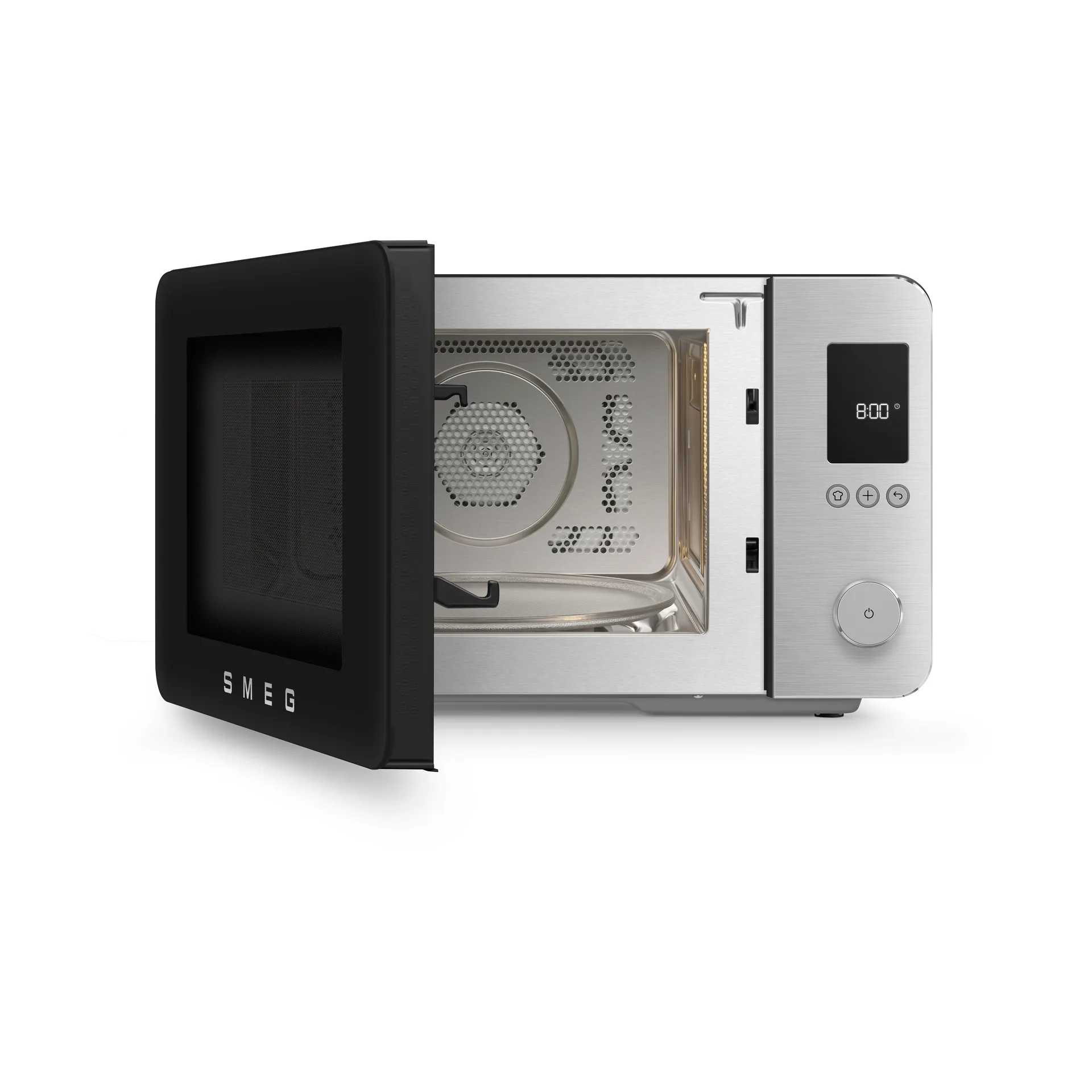 Smeg mikrovågsugn med varmluft, Svart Smeg