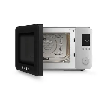 Smeg mikrovågsugn med varmluft - Svart - Smeg