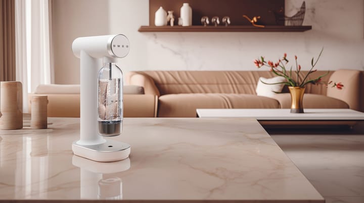 Smeg Sodamaker kolsyremaskin, Matt vit Smeg