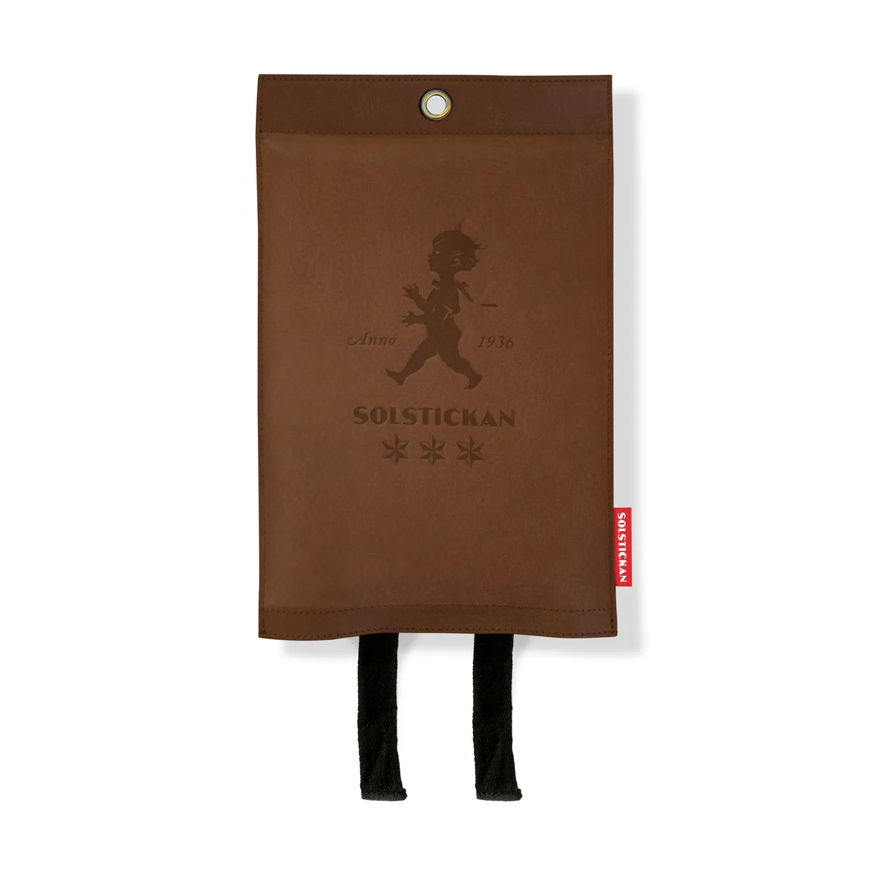 Solstickan Design Solstickan brandfilt läder 120x120 cm Mörkt läder