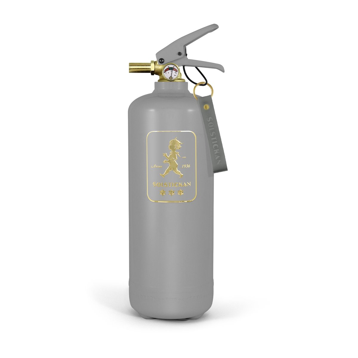 Solstickan Design Solstickan brandsläckare 2 kg Design Edition grå-guld