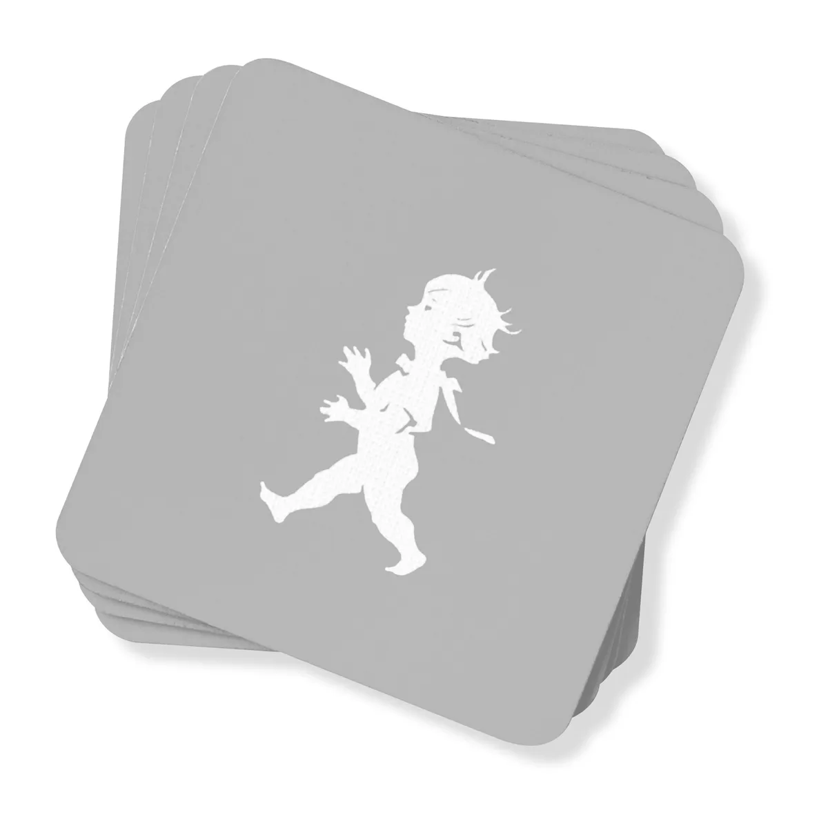 Solstickan Design Solstickan glasunderlägg 10x10 cm 4-pack Grå