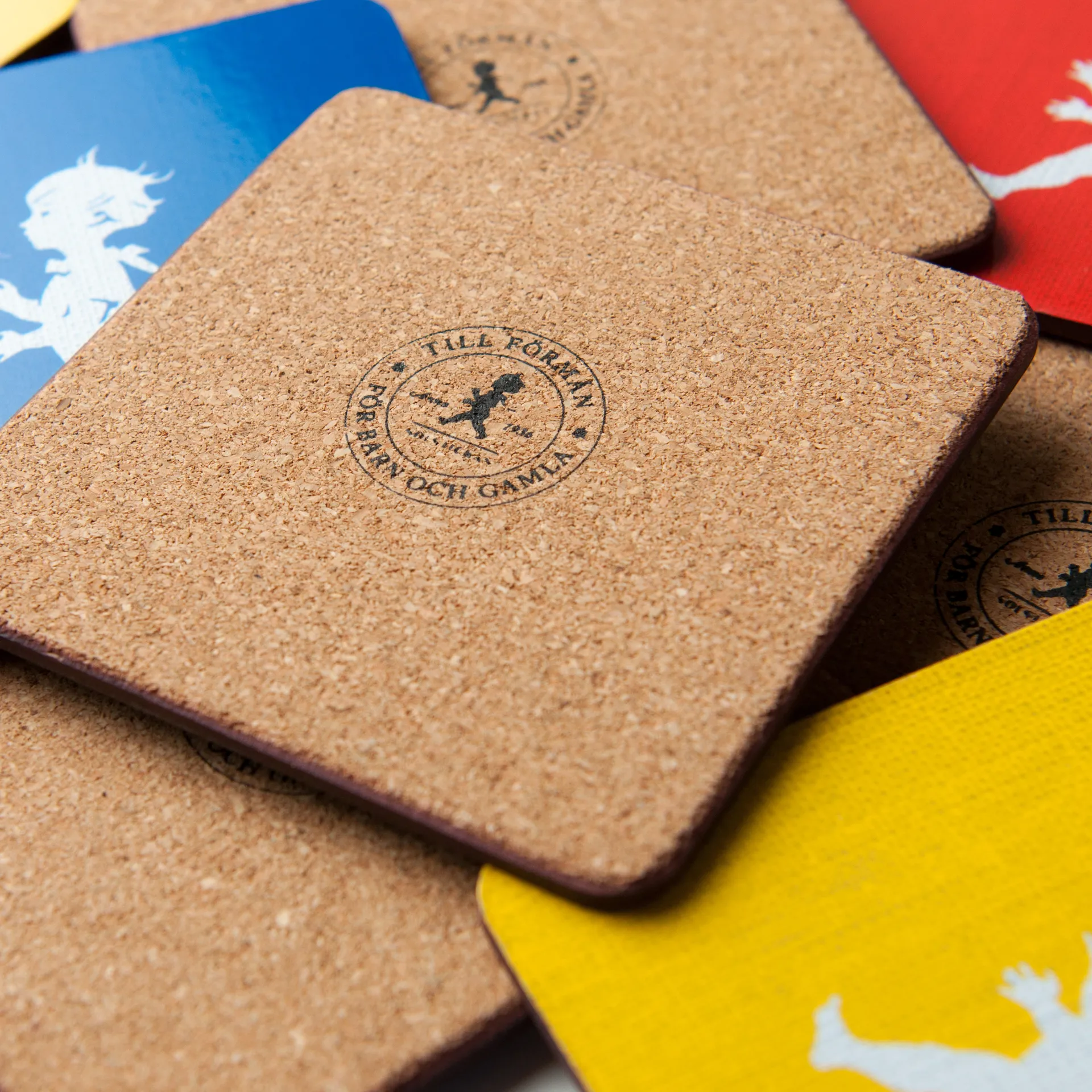 Solstickan glasunderlägg 10x10 cm 4-pack, Grå Solstickan Design