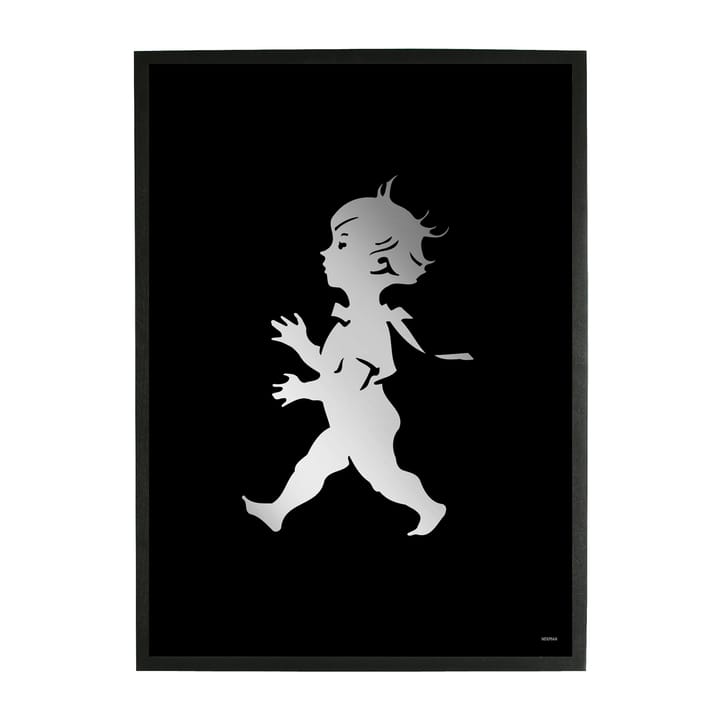 Solstickan poster 50x70 cm - Silver-svart - Solstickan Design