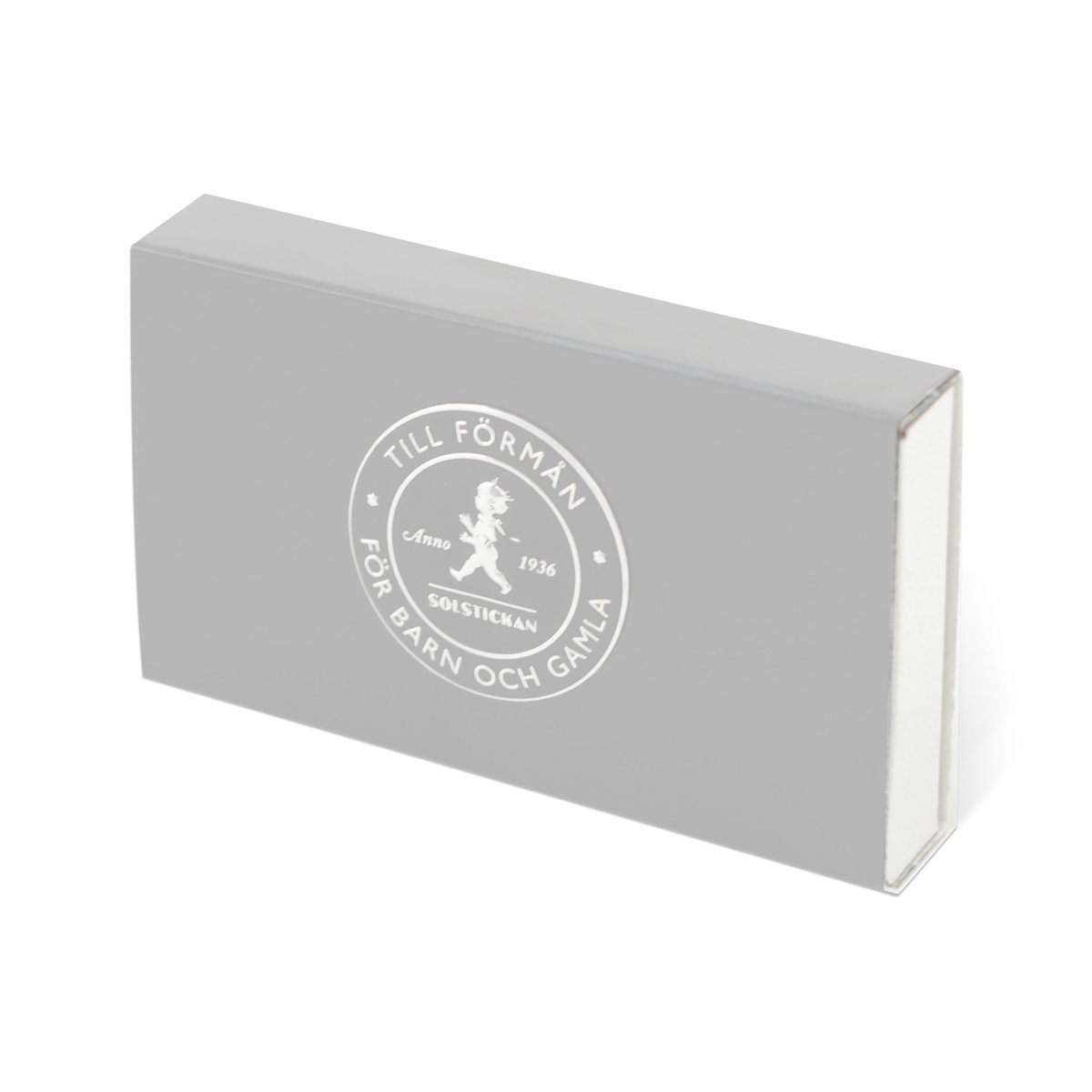 Solstickan Design Solstickan tändsticksask 30-pack Grå