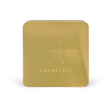 Solstickan värmeljuslåda 21x21 cm - Guld - Solstickan Design