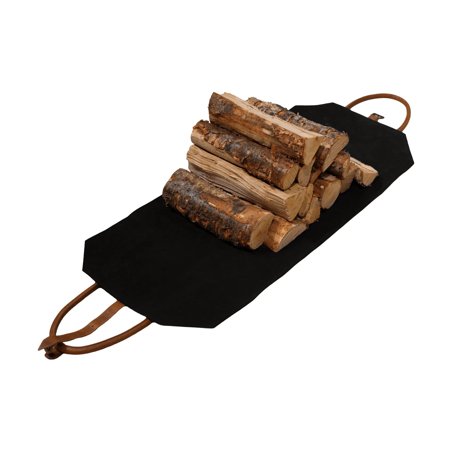 Solstickan vedkorg canvas, Svart Solstickan Design