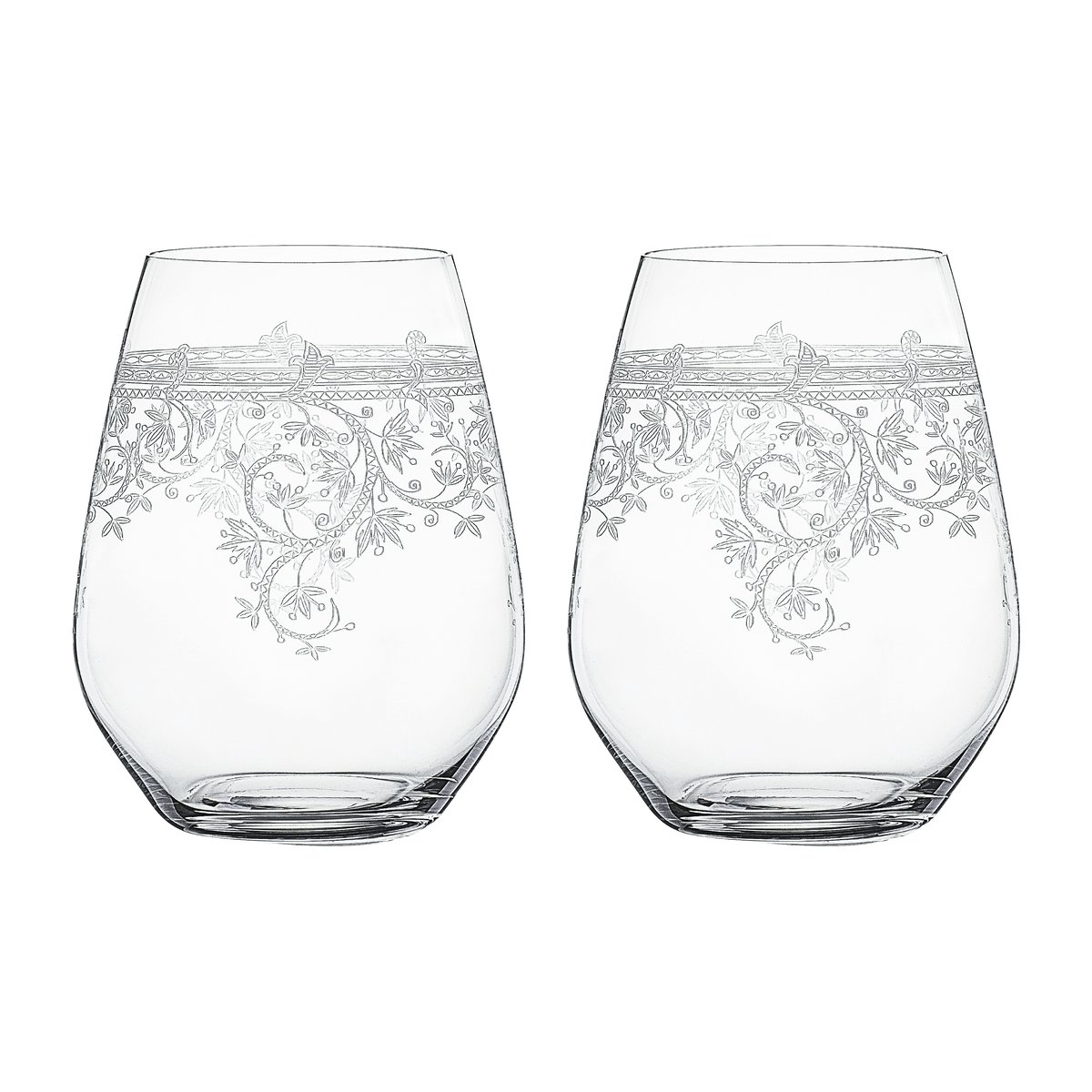 Spiegelau Arabesque tumblerglas 46 cl 2-pack Klar | Skandinavisk Design | Dricksglas | Transparent