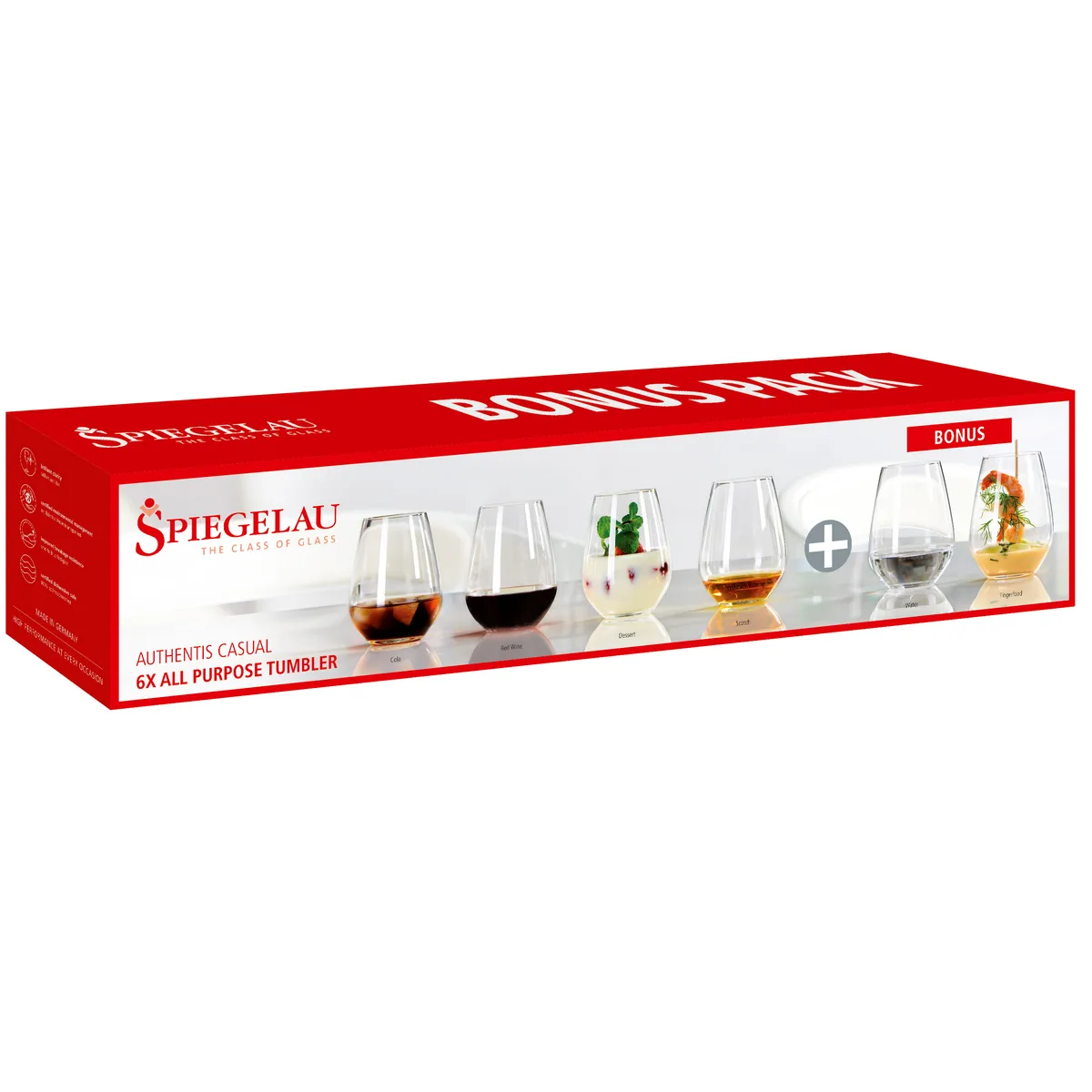 Spiegelau Authentis Casual allglas 6-pack klar