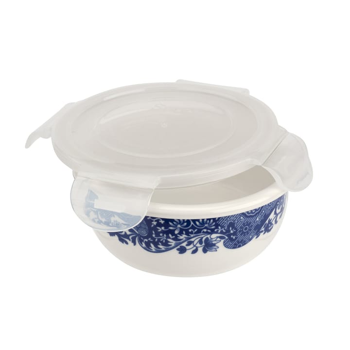 Blue Italian förvaringsburk med lock, 13 cm Spode