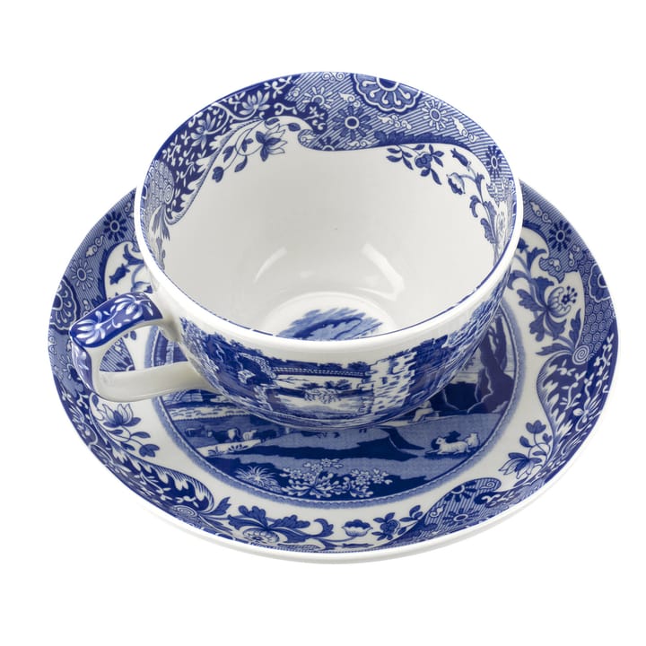 Blue Italian jumbokopp med fat, 56 cl Spode