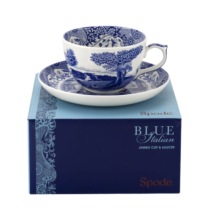 Blue Italian jumbokopp med fat - 56 cl - Spode