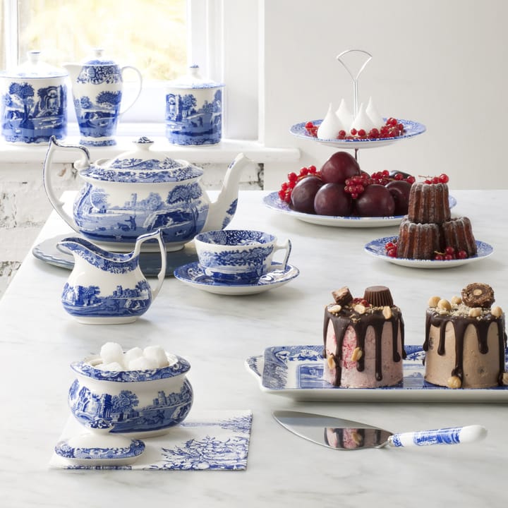 Blue Italian kakfat - 2 våningar - Spode