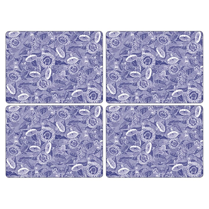 Blue Room Sunflower bordsunderlägg 30x40 cm 4-pack - Blå-vit - Spode