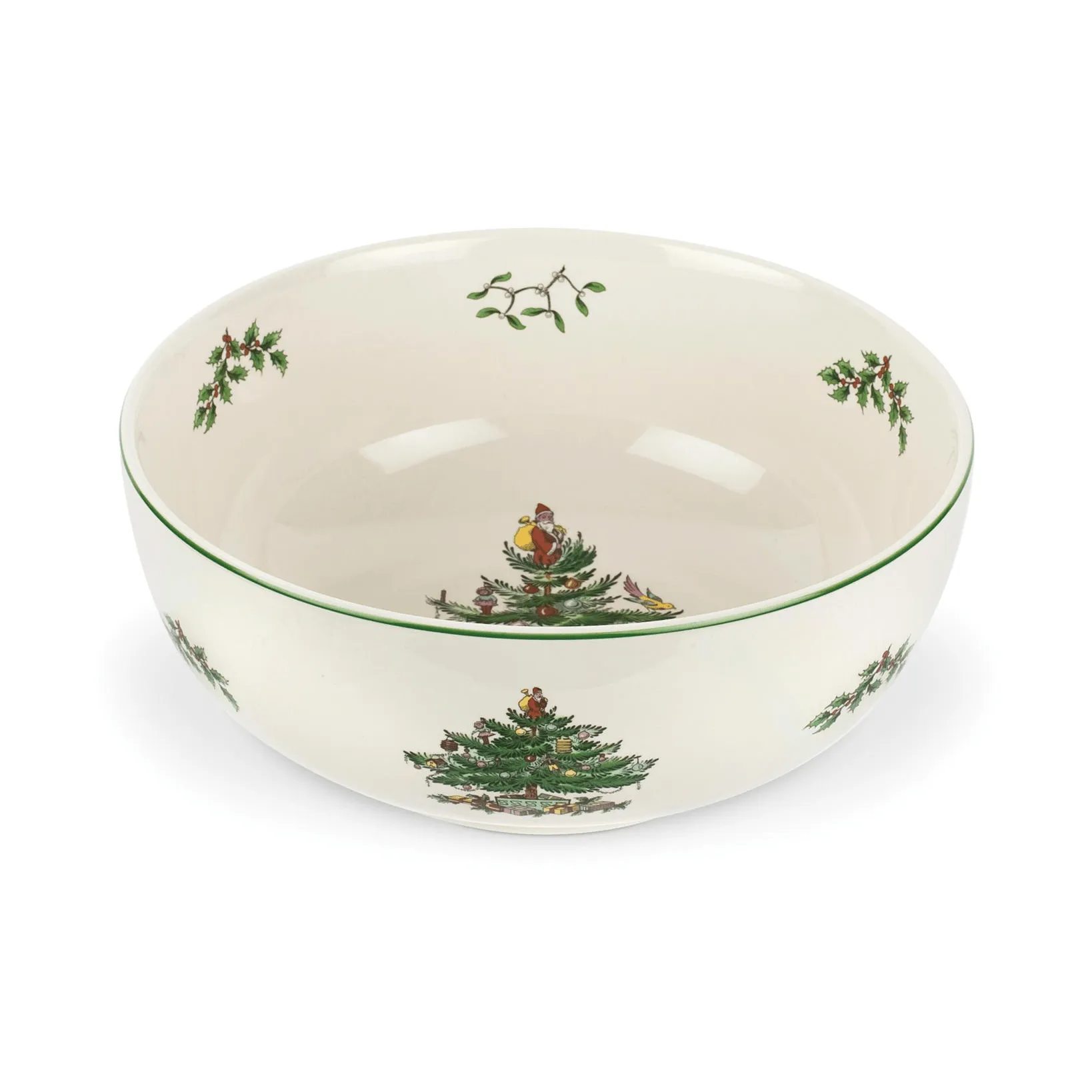 Christmas Tree serveringsskål, White-green-red, 3 L Spode