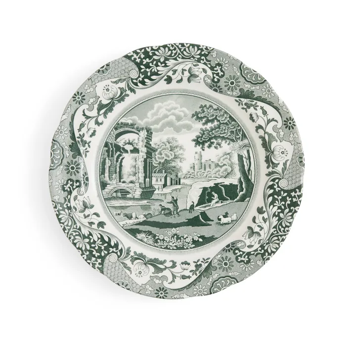 Heritage Green Italian tallrik - Grön, Ø27 cm - Spode