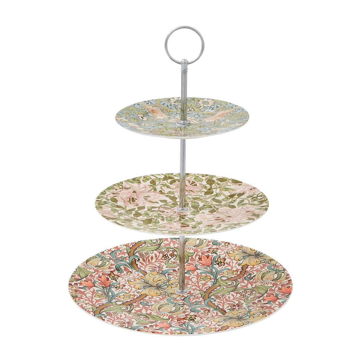 Spode Morris & Co. kakfat 3 våningar 35,5 cm Multi | Skandinavisk Design | Tårtfat & Kakfat | Multi