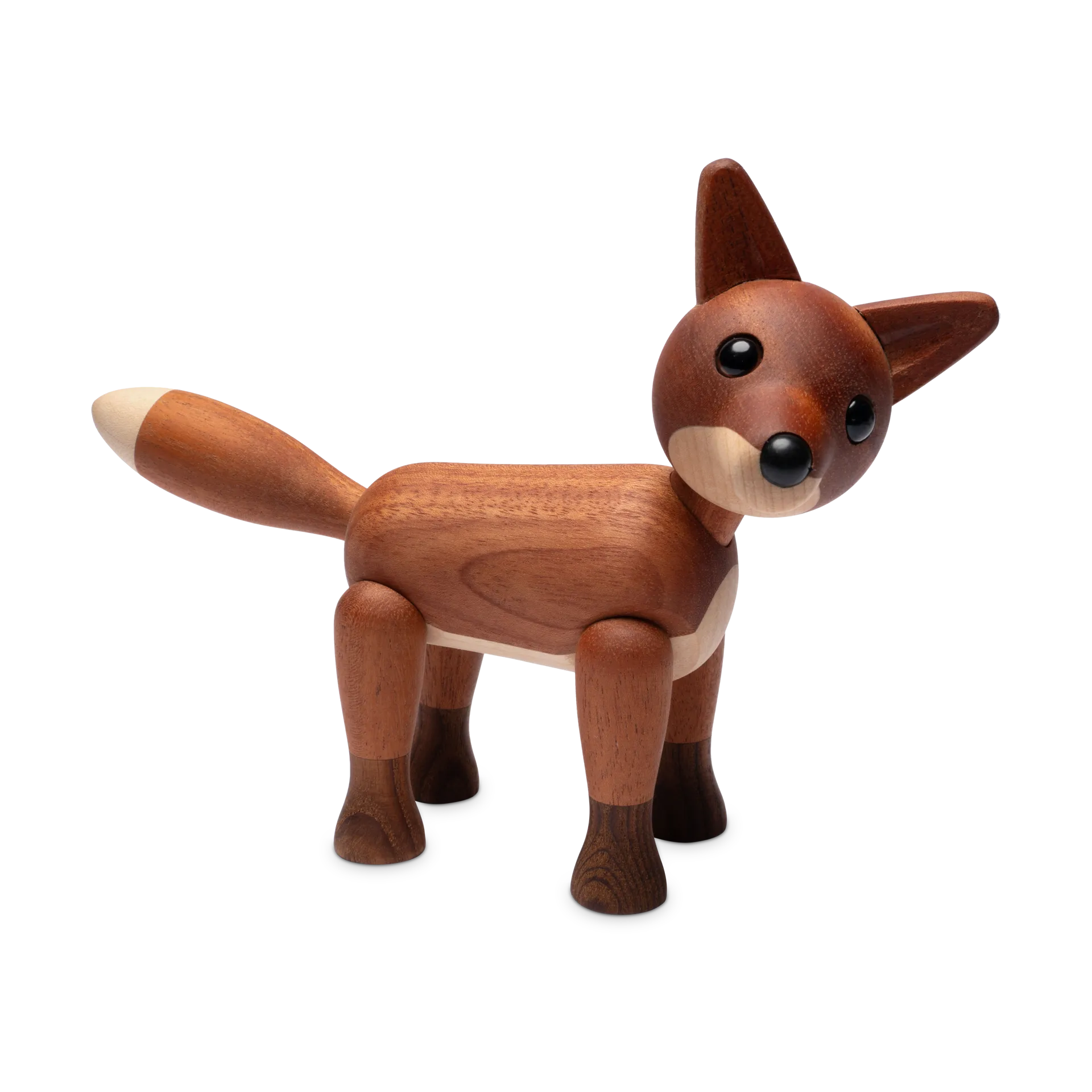 Foxy räv dekoration 12 cm, Mahogny Spring Copenhagen