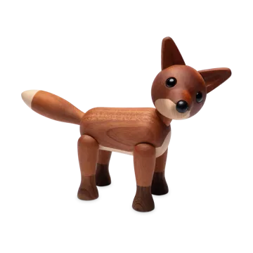 Foxy räv dekoration 12 cm - Mahogny - Spring Copenhagen