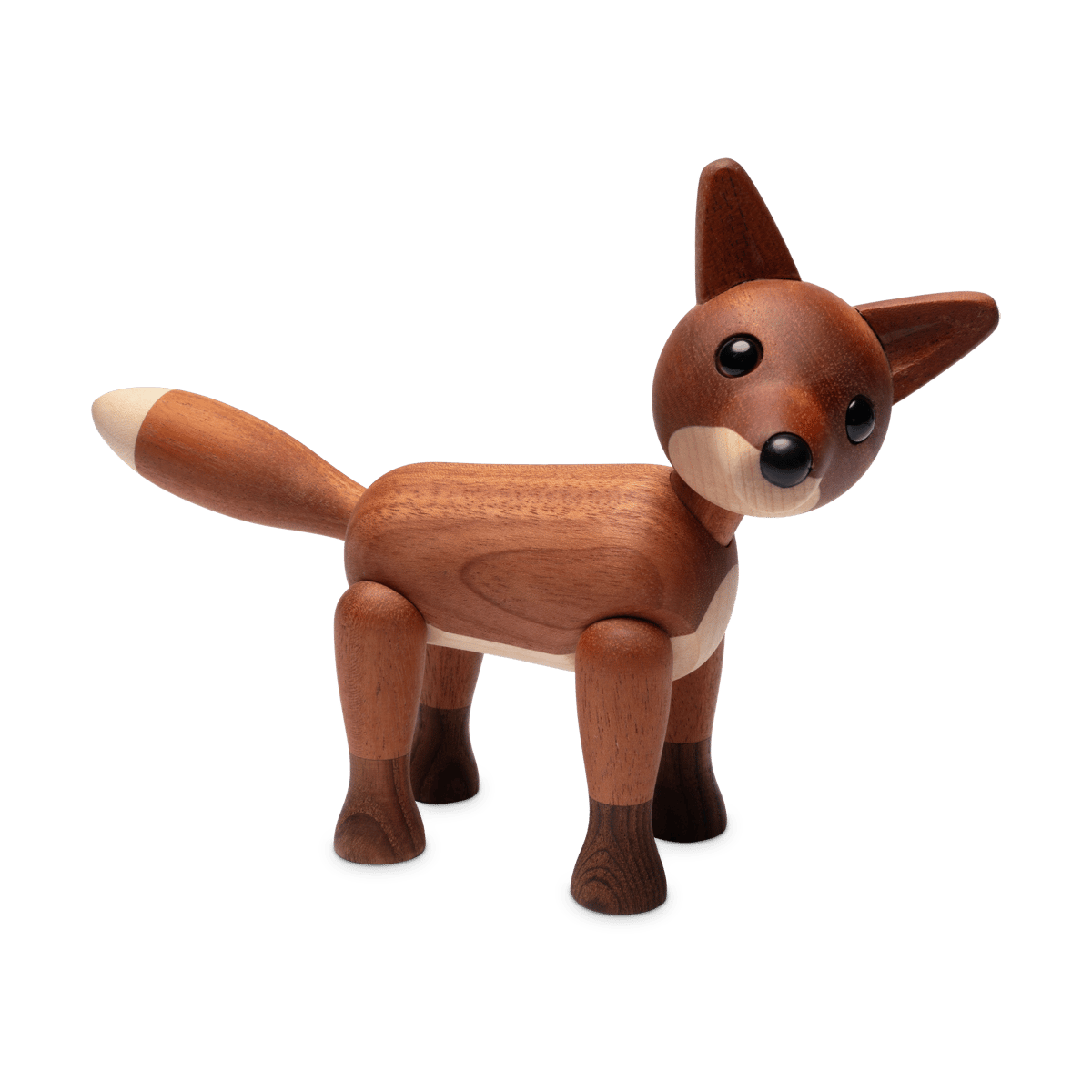 Spring Copenhagen Foxy räv dekoration 12 cm Mahogny