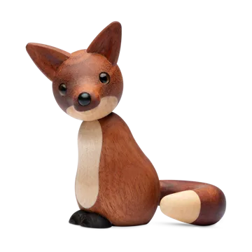 Roxy räv dekoration 10 cm - Mahogny - Spring Copenhagen