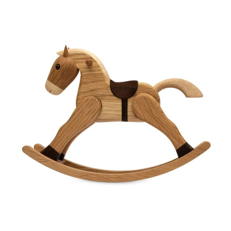 Spring Copenhagen The Rocking Horse dekoration Ek, 13,5 cm