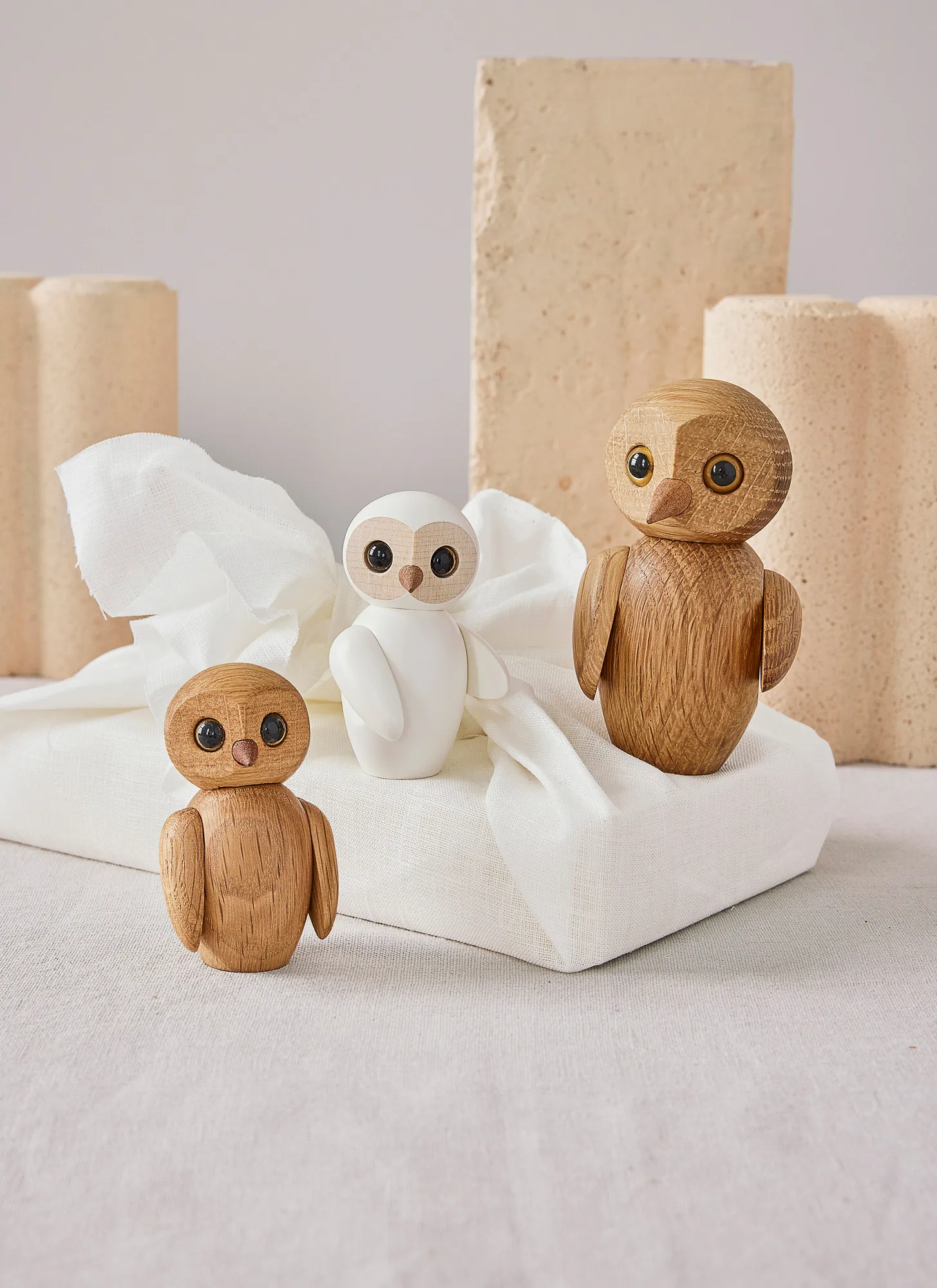 Wise uggla dekoration 7 cm, Vit Spring Copenhagen