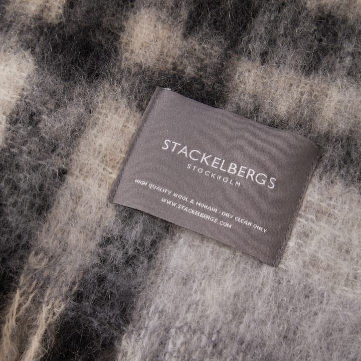 Mohair pläd, Black & Skiffer Check Stackelbergs